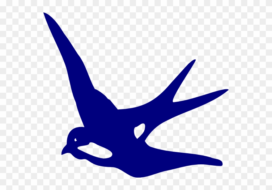 Swallow Blue Svg Clip Arts 600 X 535 Px - Png Download