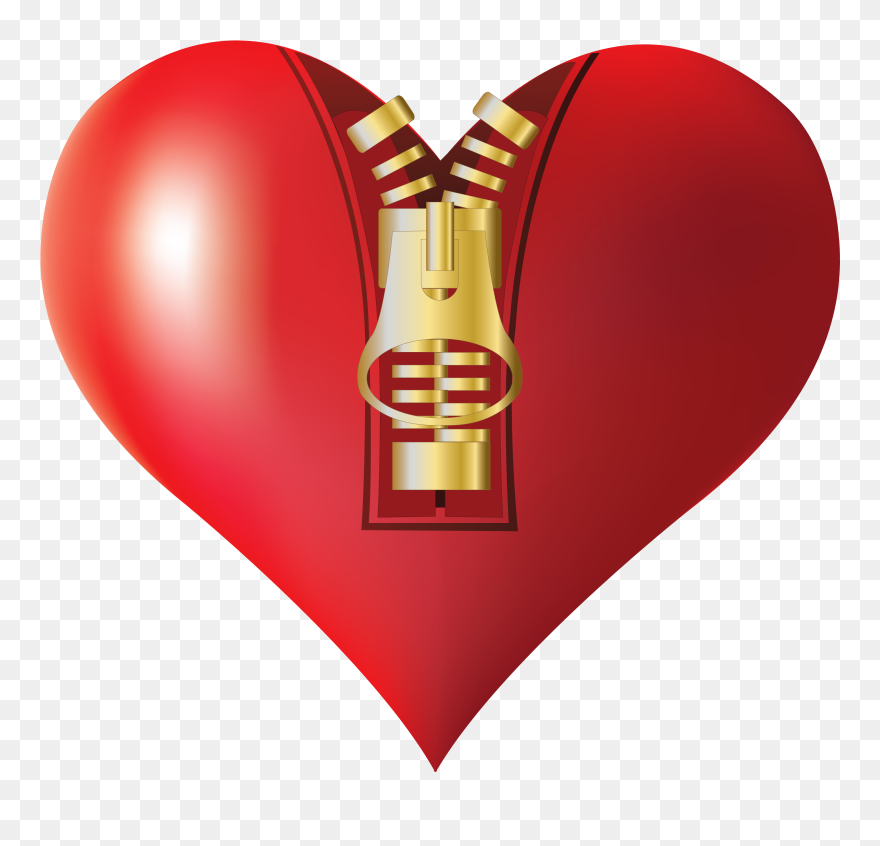 Zipped Heart Png Clipart Image - Clip Art Transparent Png