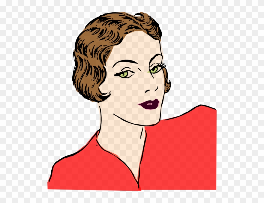 How To Set Use Vintage Lady In Color Clipart - Png Download