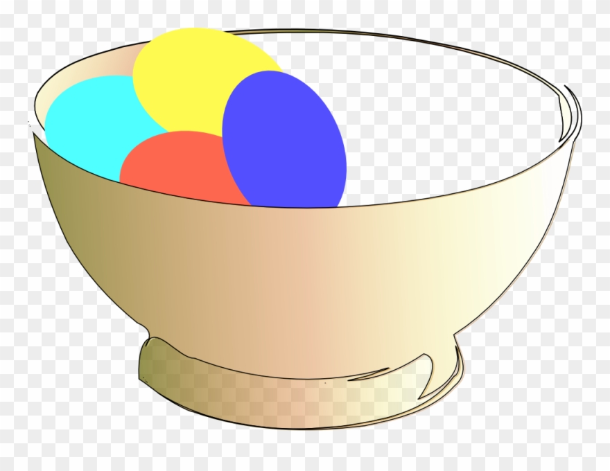 Easter Eggs Red - Bowl Clip Art - Png Download