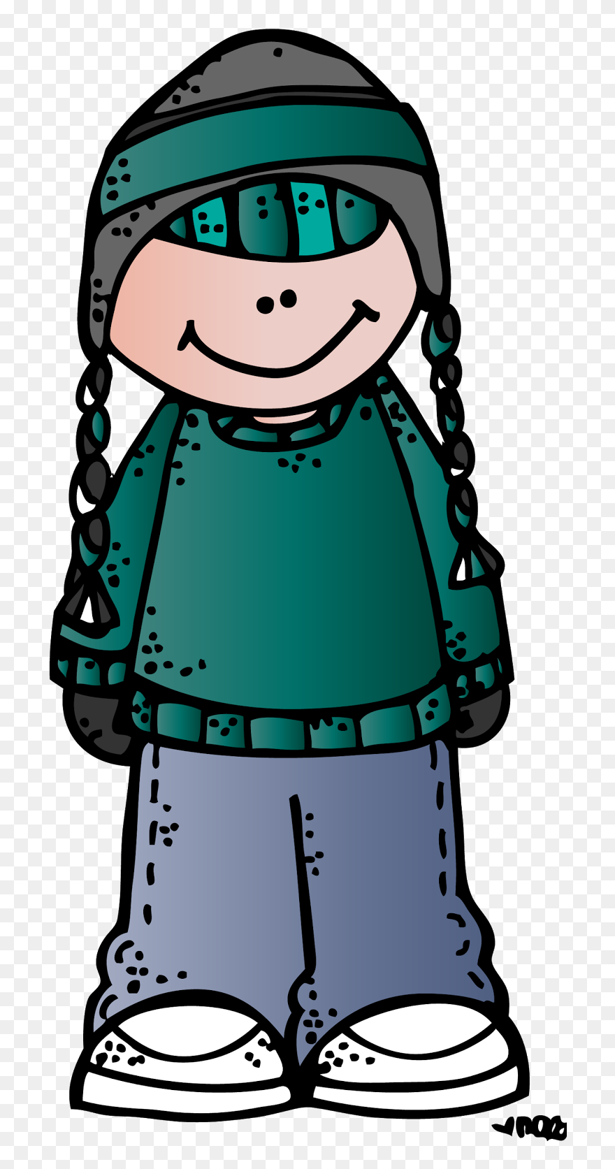 January Art, Printable Pictures, Educlips, Toddler - Winter Clipart Melonheadz - Png Download