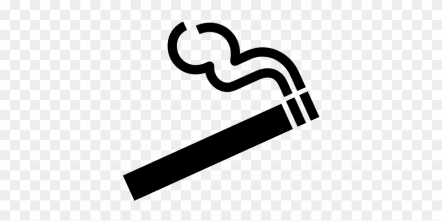January 15 To 21st Is National Non-smoking Week In - Black And White Clip Art Cigarette - Png Download