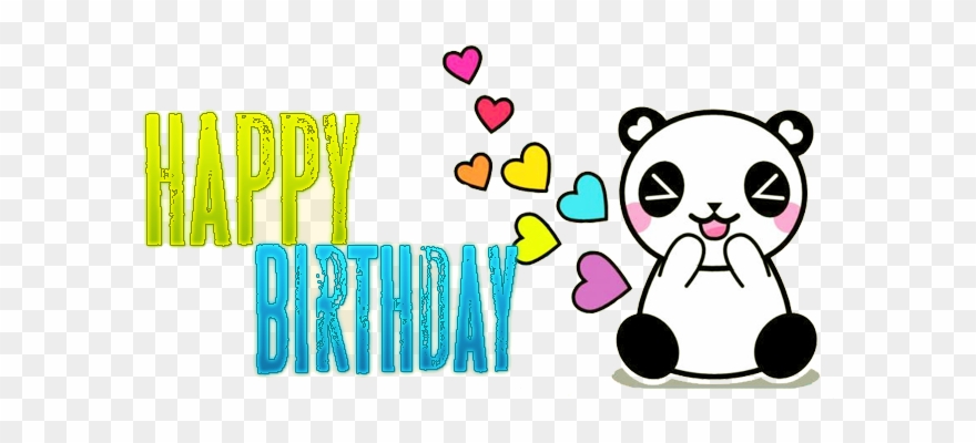 Happy Birthday Png - Imagenes De Un Pandita Clipart
