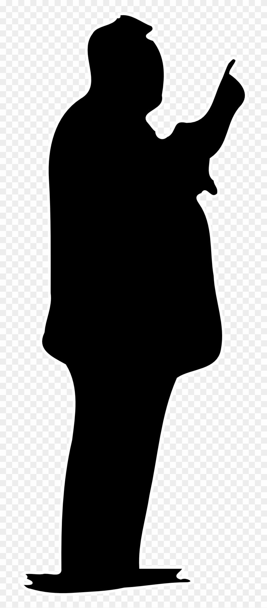 James Bond Silhouette Clip Art - Man Silhouette Arms Crossed - Png Download