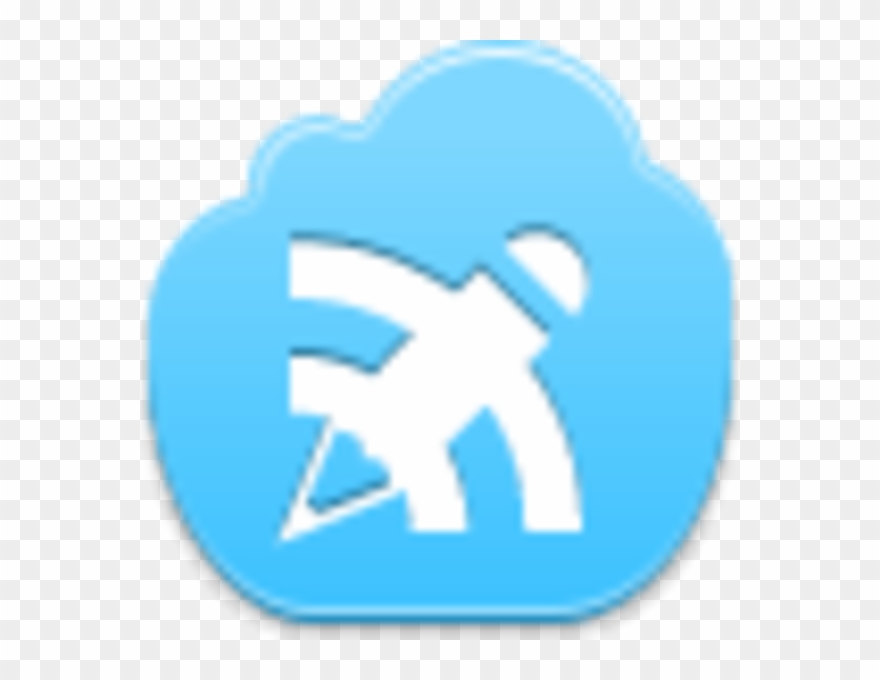 Free Blue Cloud Blog Writing - Blog Clipart