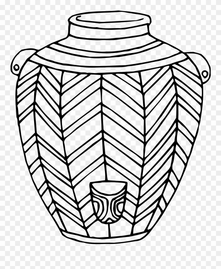 Vase 5 Line Drawing - Chicamocha National Park Clipart