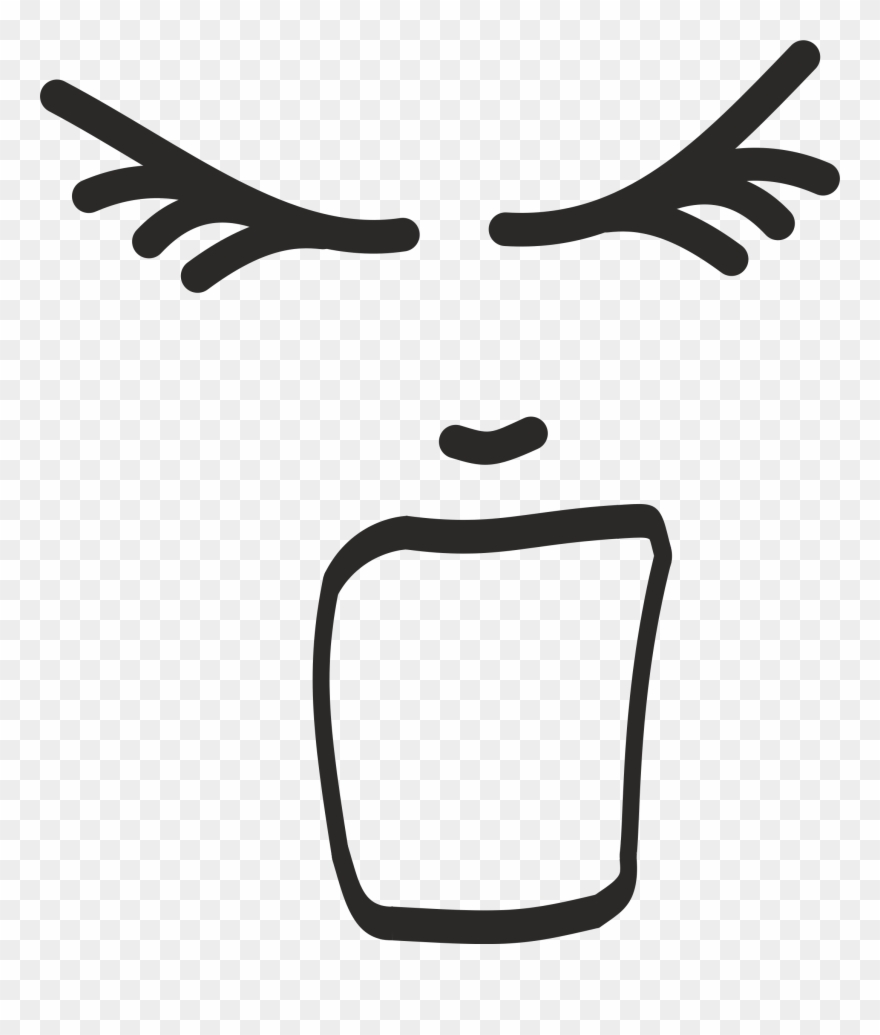 Big Image - Clip Art Screaming Face - Png Download