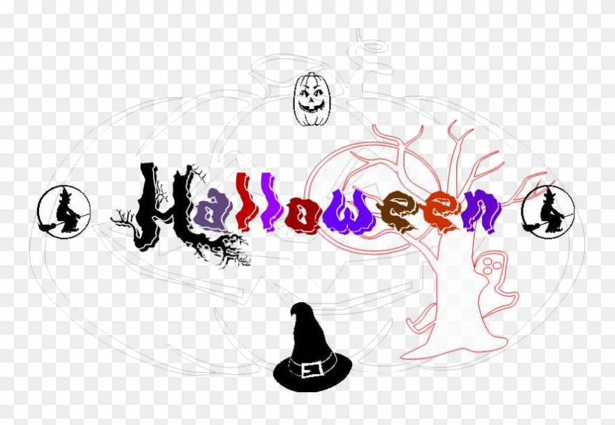 Halloween - 2x Stickany Wall Series Witch Hat Sticker Clipart