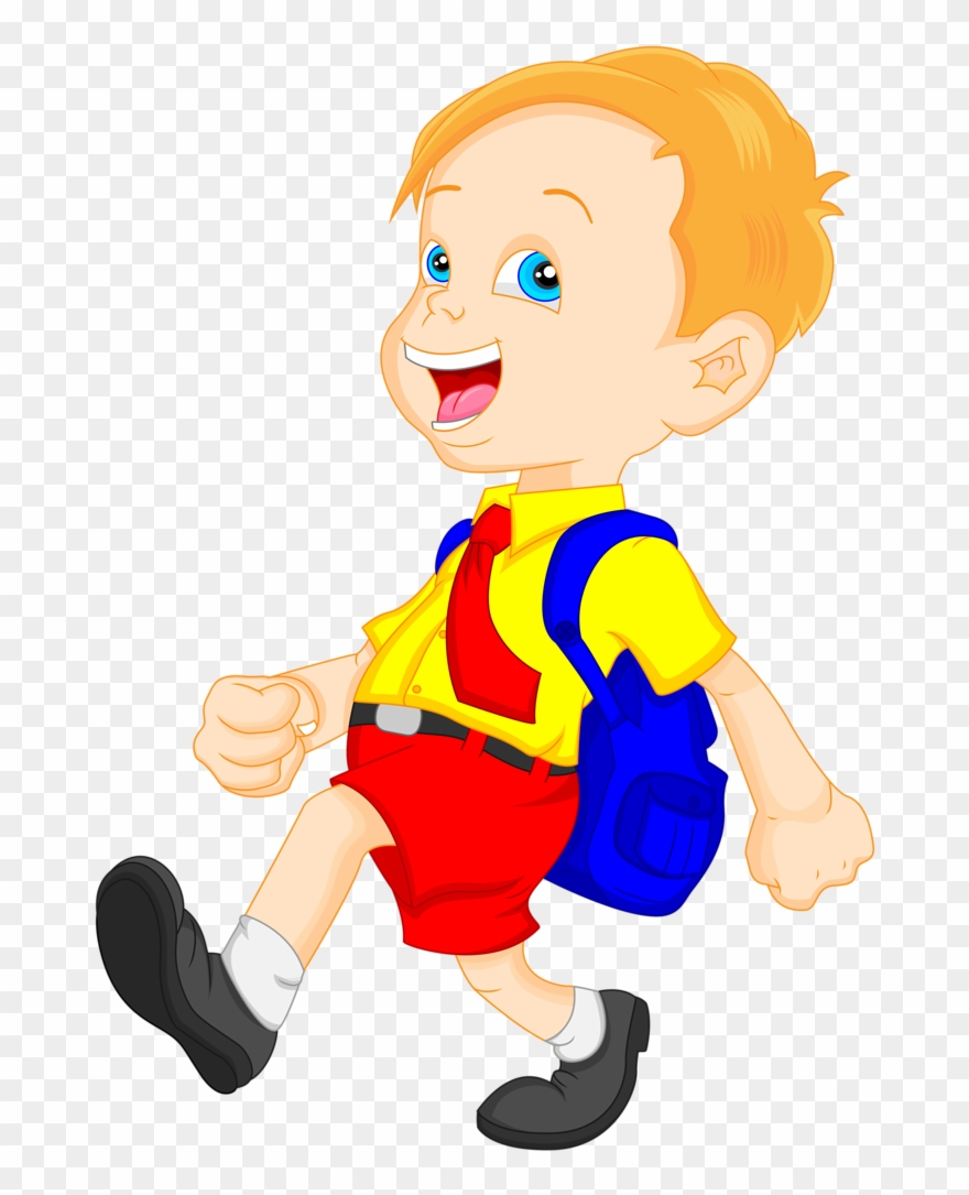 0 13bac0 7666ad5f Orig - School Student With School Bag Clipart - Png Download