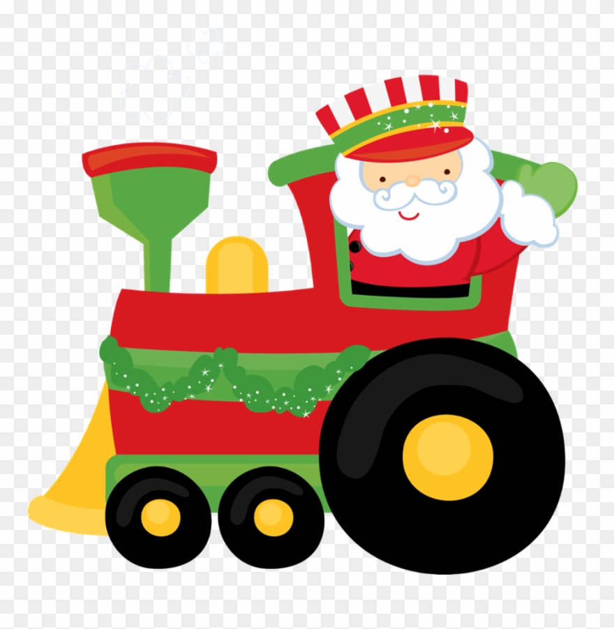 Say Hello - Santa Train Clip Art - Png Download