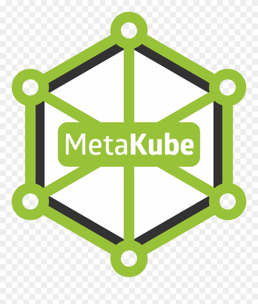 Metakube Produktlogo In Grün, Schwarz Und Weiß - Stuffing Clipart