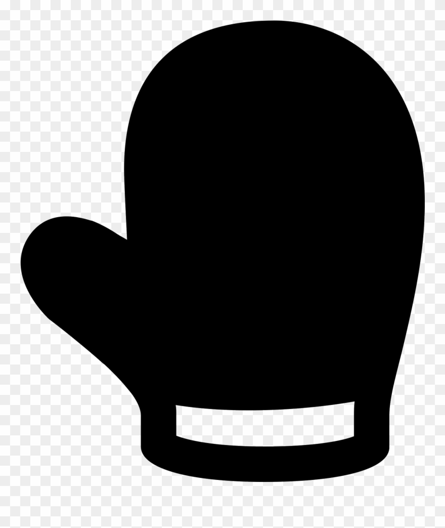 It's A Logo Of A Christmas Mitten - Mitten Icon Clipart