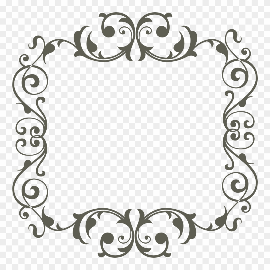 Moldura Arabesco Dourada Png Clipart