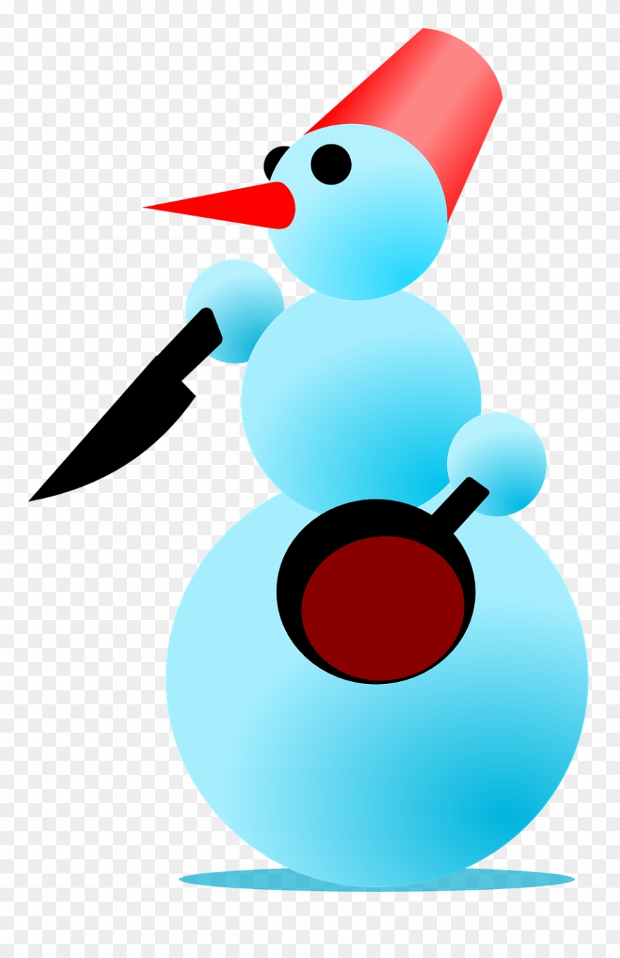 Cooking Snowman Clipart