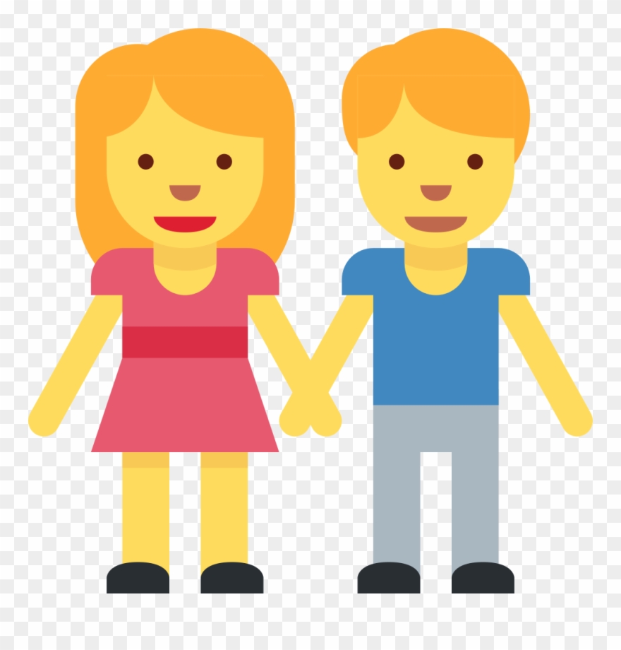 File - Twemoji2 1f46b - Svg - Emoji Hombre Y Mujer Clipart