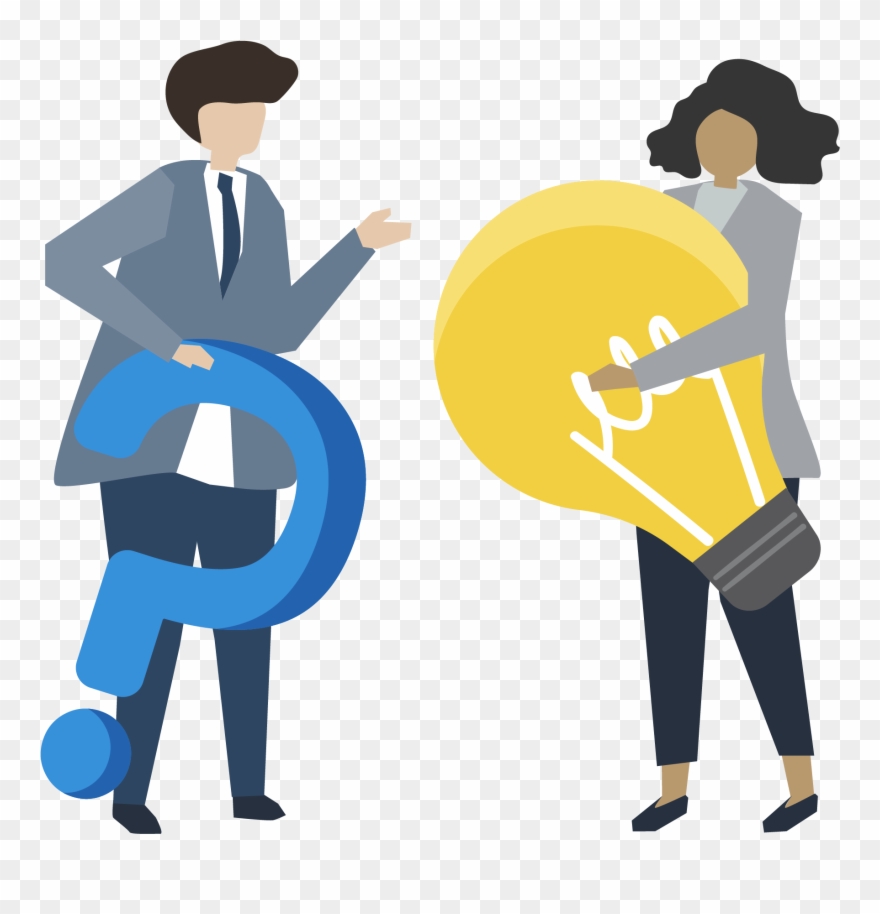 How Can We Work It Out - Business Clipart