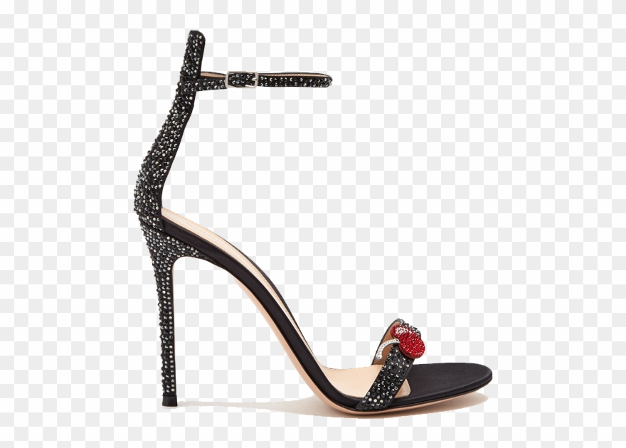 Satin Sandal Transparent Background - Transparent Background High Heel Png Clipart