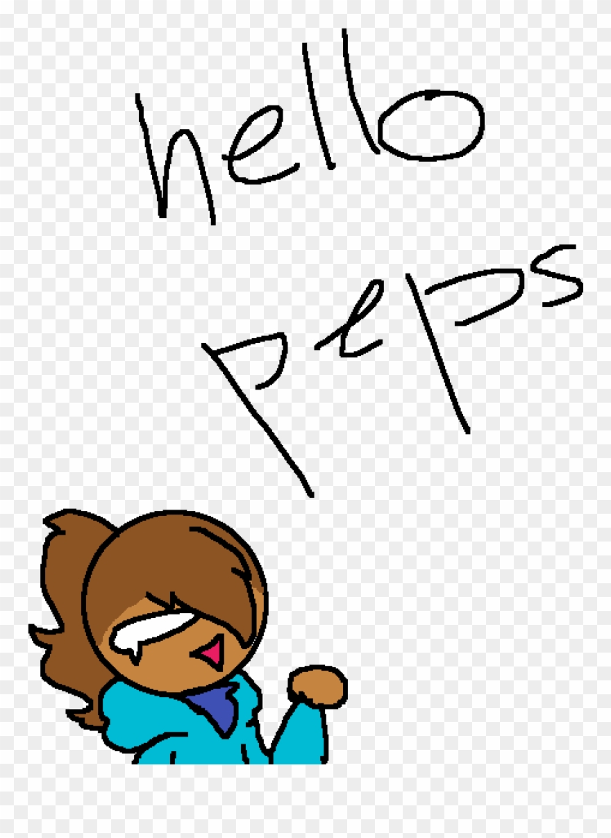 Hi I'm New Here - Cartoon Clipart