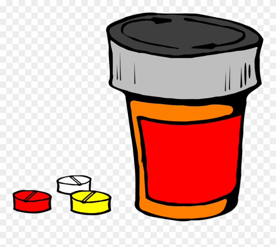Free Png Download ยา Cartoon Png Images Background - Transparent Background Pill Bottle Clipart