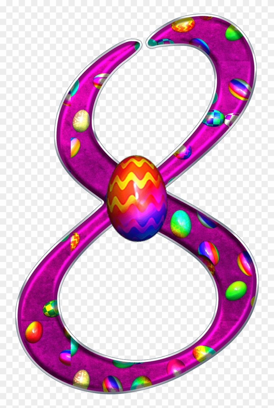 Download - Imagen Del Numero 8 En Muñequitos Clipart