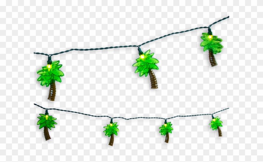 Palm Tree String Lights Clipart