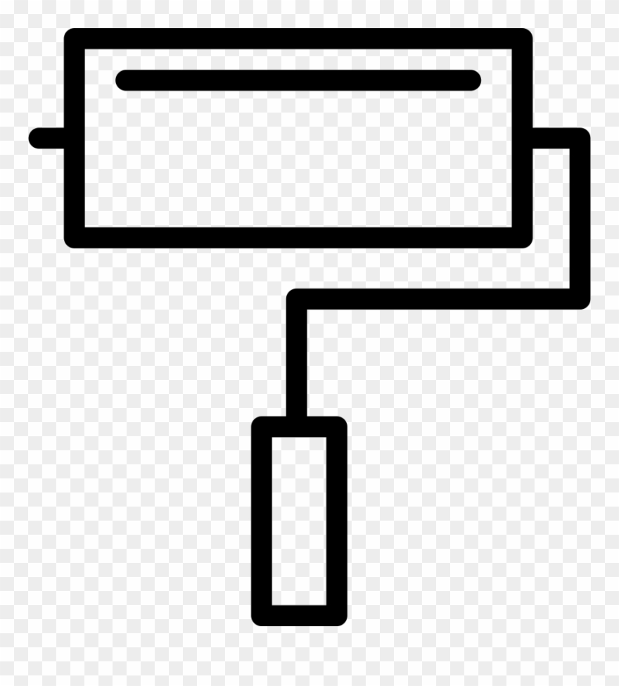 Paint Roller With Shine Comments - Paint Clipart