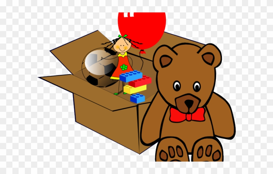 Stuffed Animal Clipart Clker - Stuffed Animal Bear Clipart - Png Download