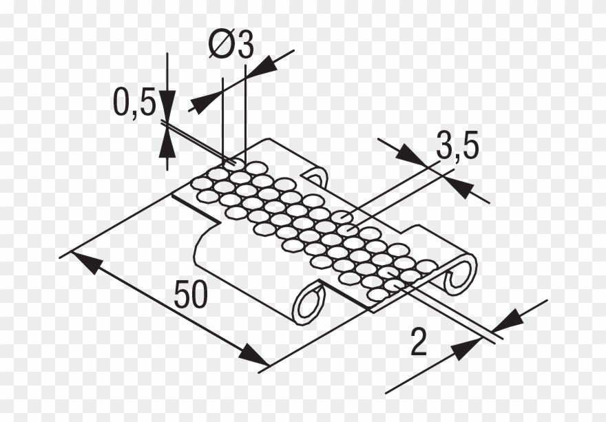Surface With Cylindrical Shapes On Top Clipart