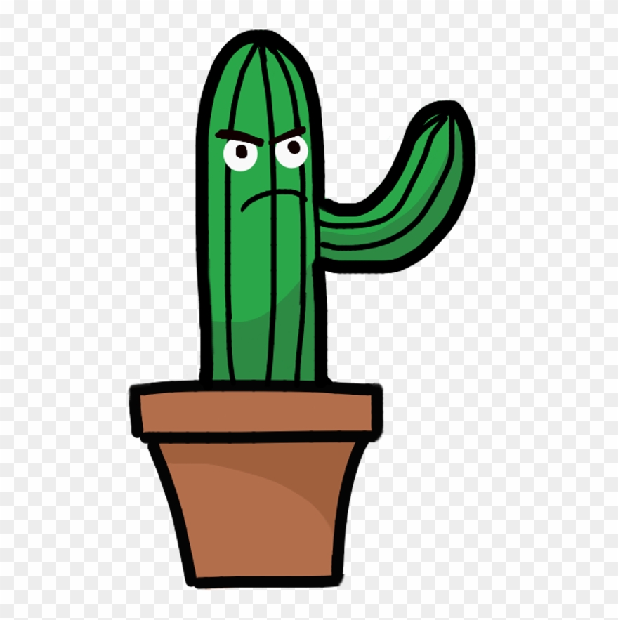 Mad Sticker - Hedgehog Cactus Clipart