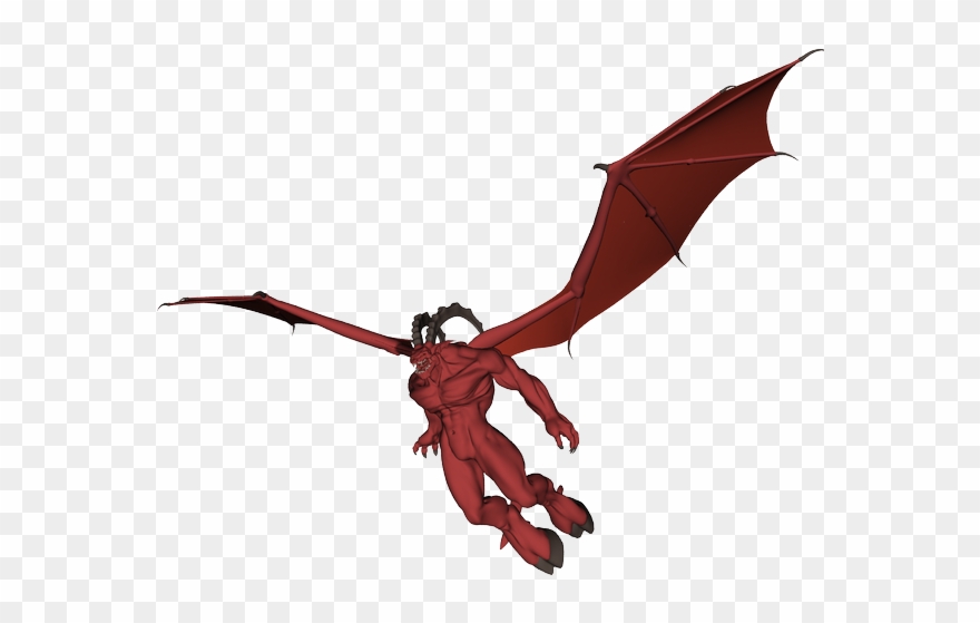 Demon - Flying Demons Png Clipart