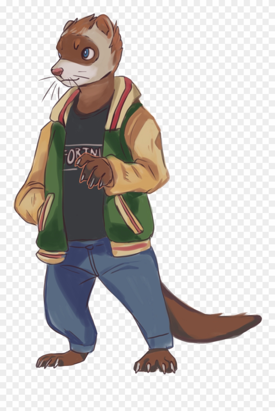 Hes Ferret - Illustration Clipart