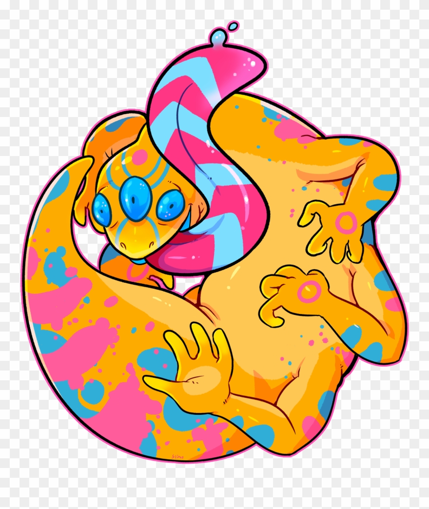 Jawbreaker Gecko & Sweetfish Stickers Clipart