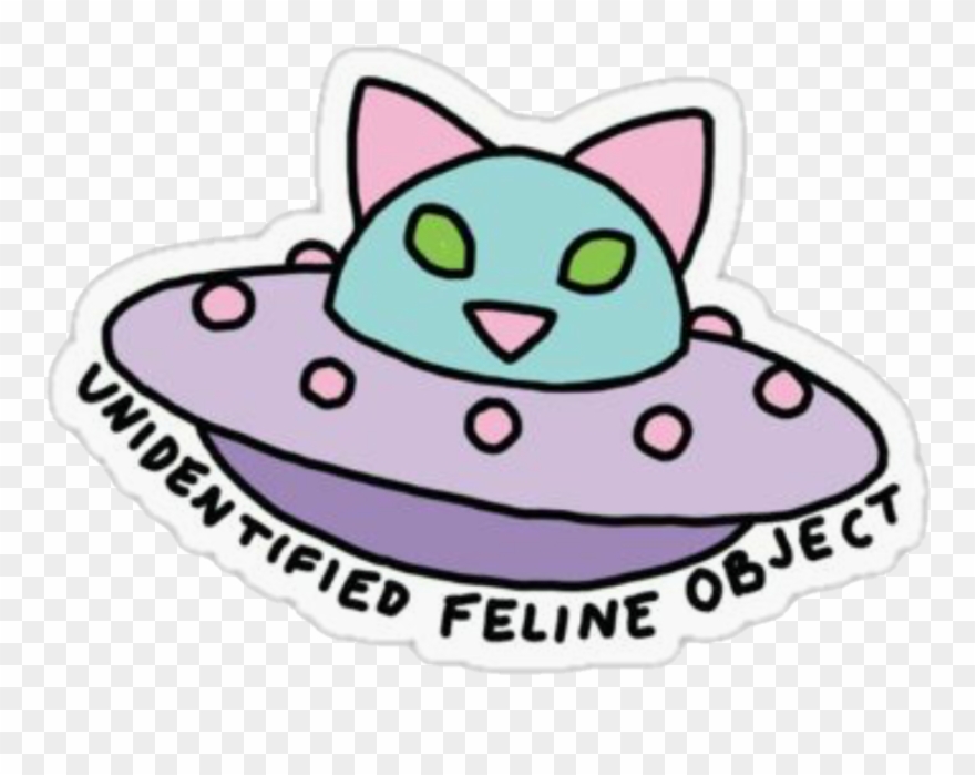 Space Sticker - Alien Cat Png Clipart