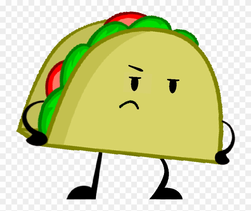 Taco Team Fan Pose - Bfdi Taco Inanimate Insanity Clipart