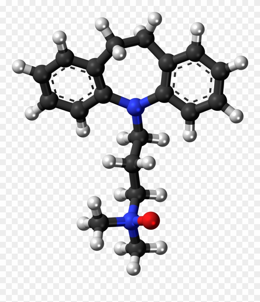 Imipraminoxide 3d Balls - Carbazole 3d Clipart