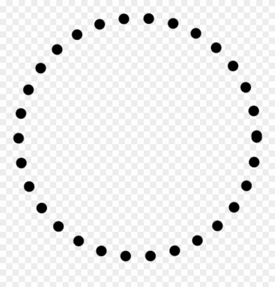 Dotted Lines Clip Art - Circle - Png Download