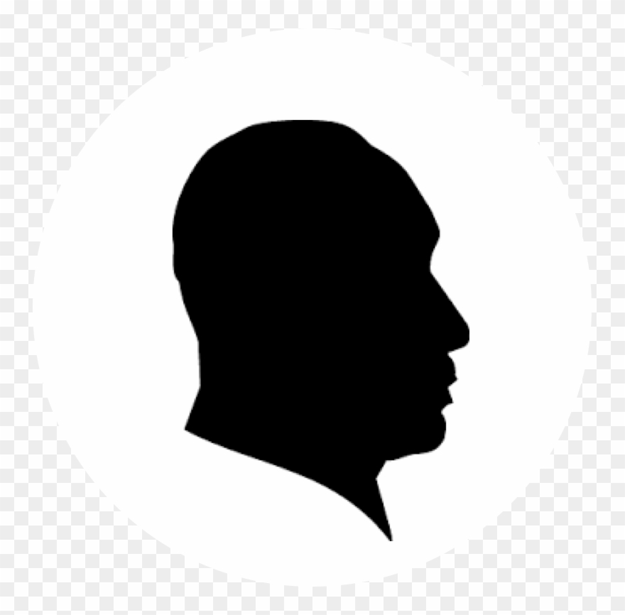 Tayo Adenmosun - Silhouette Portrait De Face Clipart