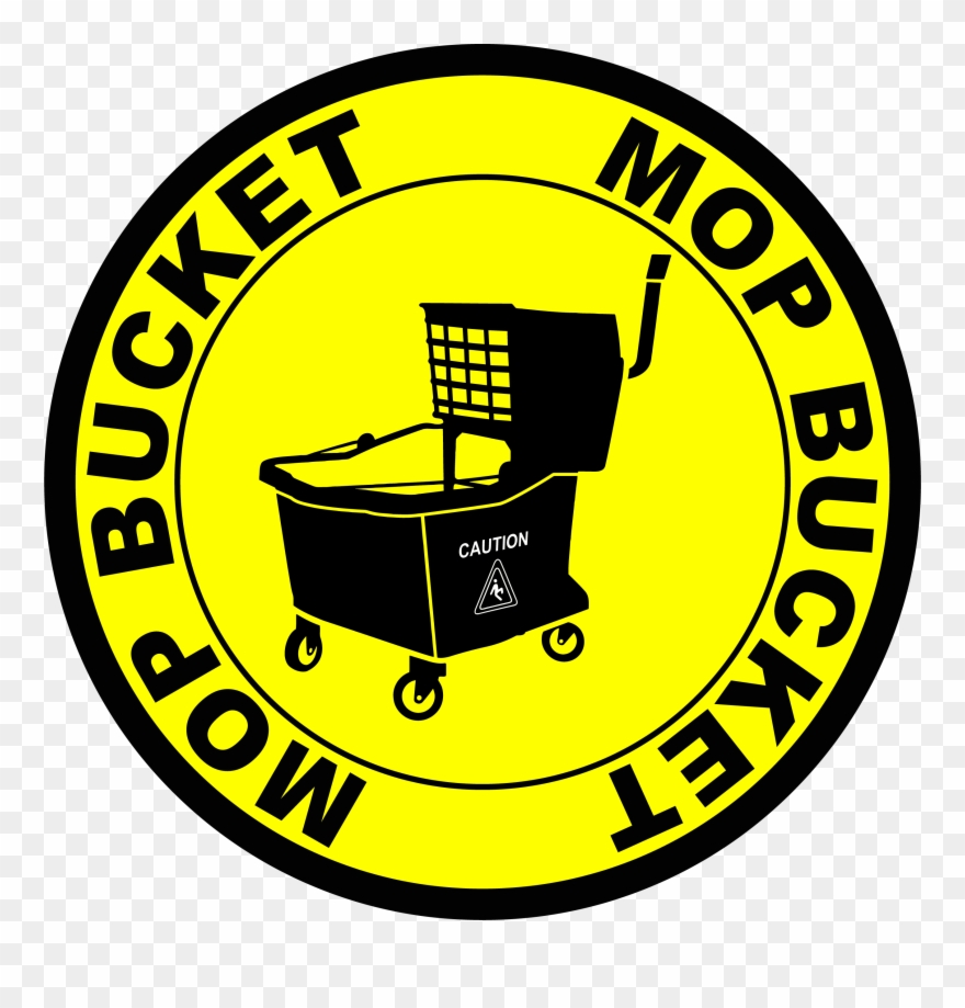 Mop Bucket Floor Mark - Circle Clipart