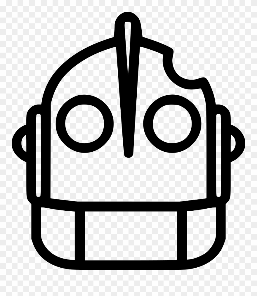 Iron Giant Png Icon Free Download Onlinewebfonts - Iron Giant Black And White Clipart