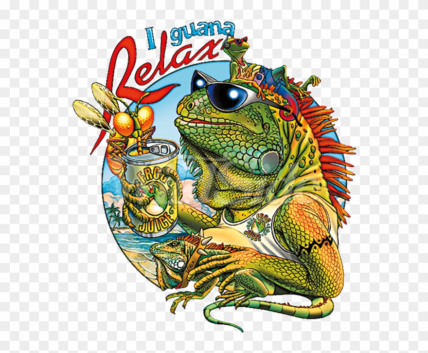 Iguana Relax Clipart