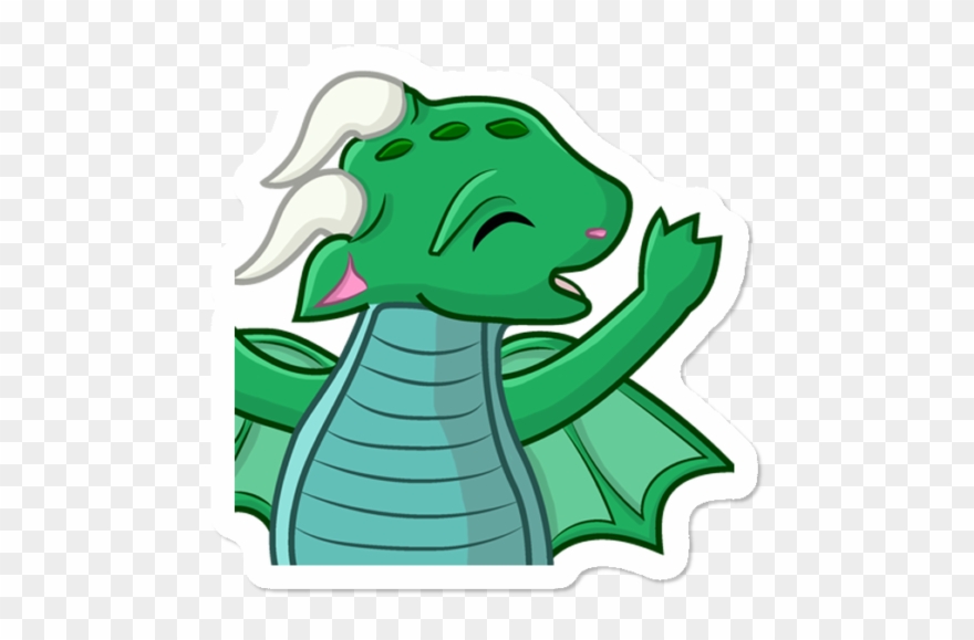 Dragon Hype Sticker - Cartoon Clipart