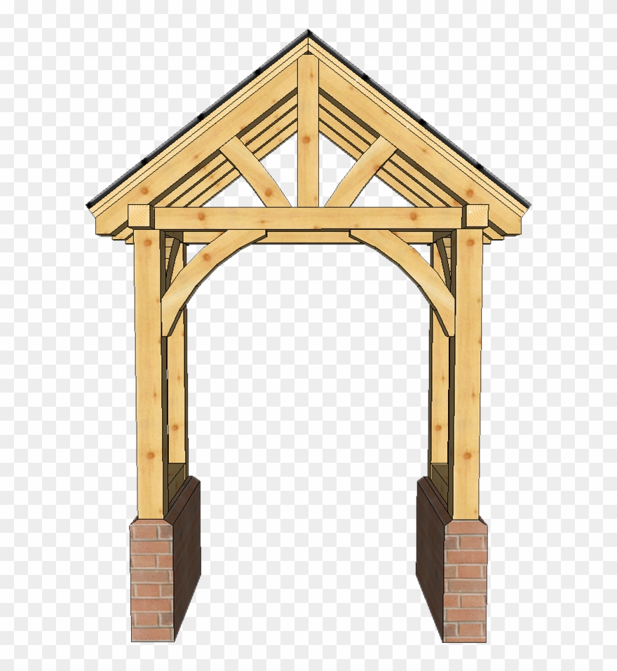 Softwood Porch On Brick Front - Arch Clipart