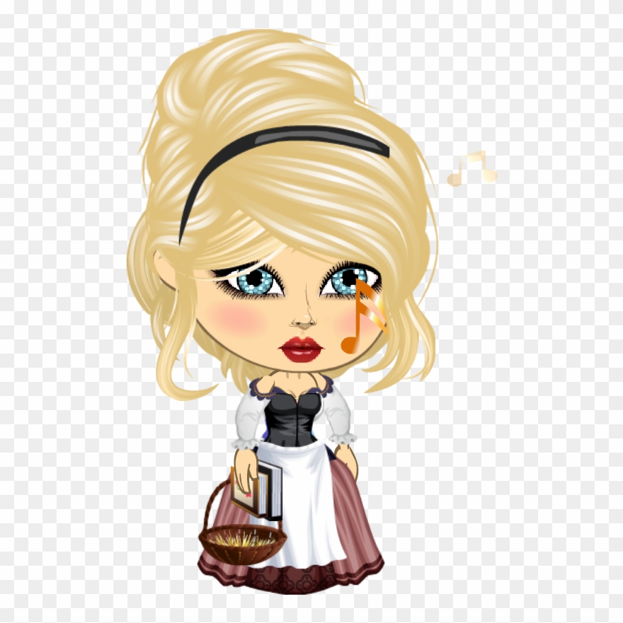 This Provincial Gal Must Spend Her Time Reading And - Illustration Clipart