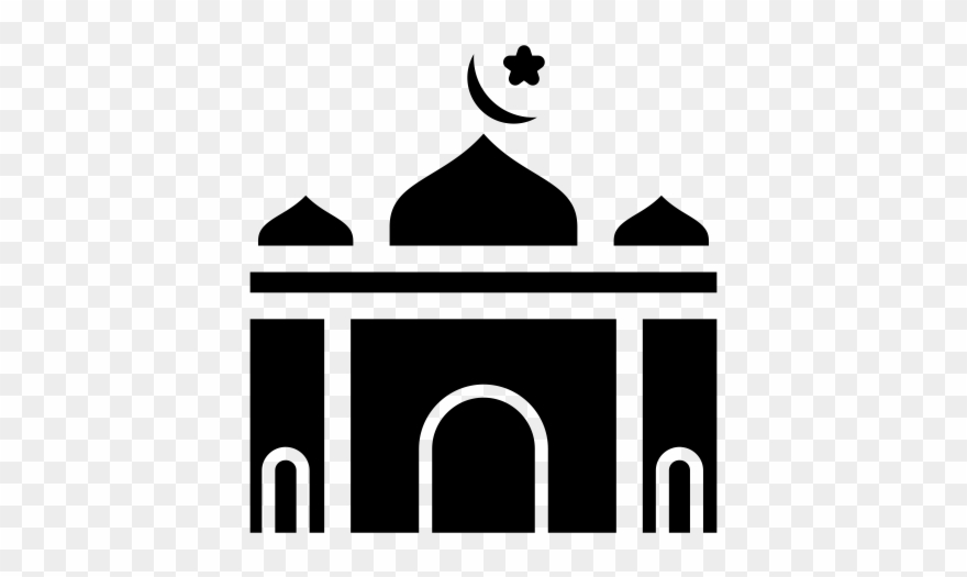 Mosque Rubber Stamp - Illustration Clipart