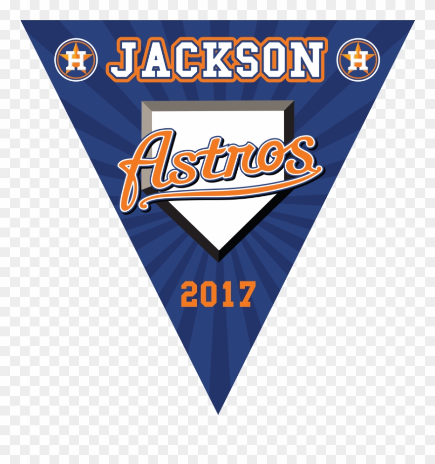 22″ X 22″ Vinyl Triangle Pennant Astros - Houston Astros Clipart