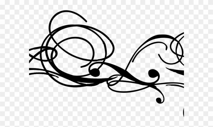 Curly Clipart Silver Swirl - Swirls Design - Png Download