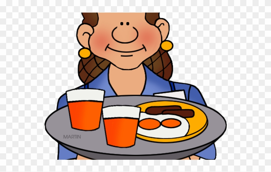 Pendent Clipart Waiter - Waitress Clip Art - Png Download