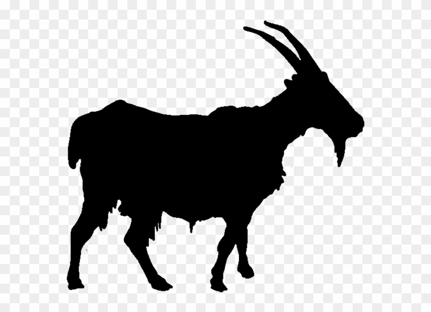 Nubian Dairy Goat Silhouettes Clipart - Goat - Png Download