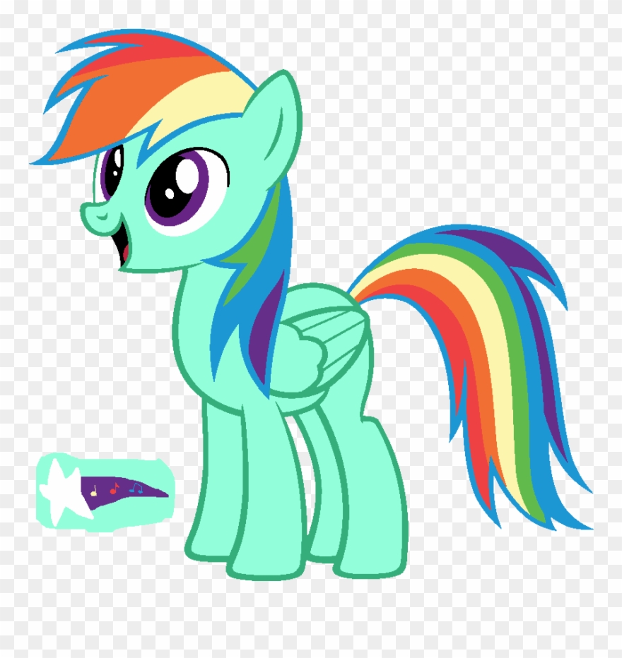 Rainbow Surf - Imagenes De Pony Para Dibujar Clipart