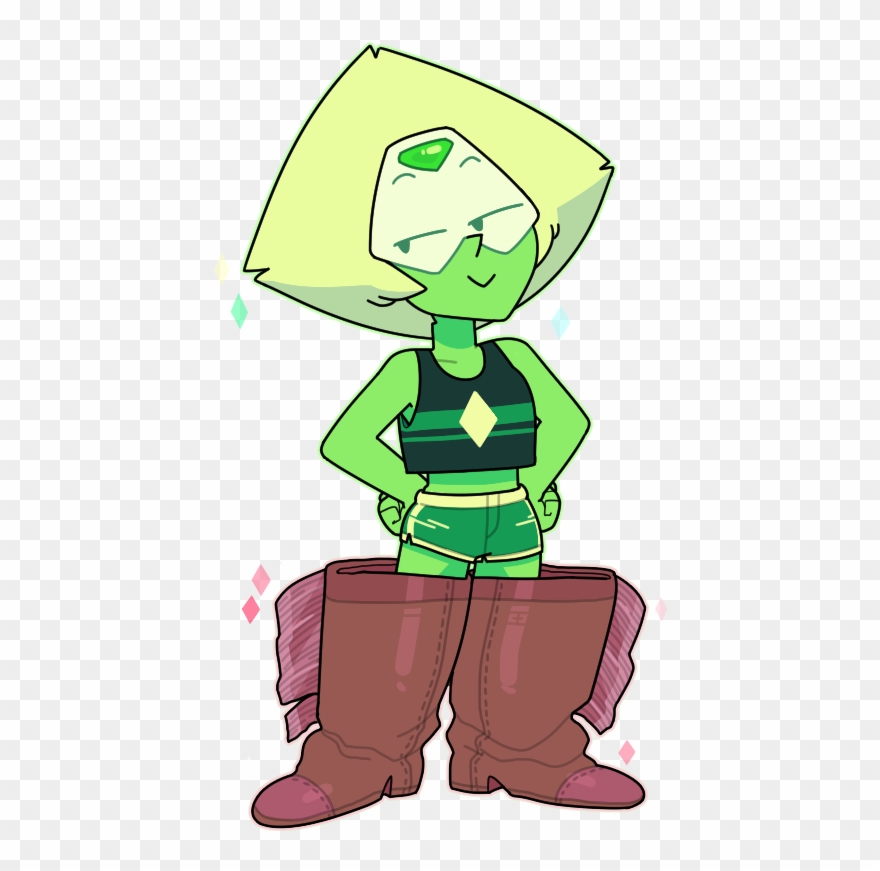 Green Clothing Fictional Character Cartoon Clip Art - Steven Universe Peridot Look - Png Download